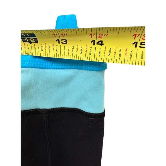 🌸3/$15🌸Black Capri Ladies Athletic Pants sz Medium with Blue Wasitband - Picture 4 of 6